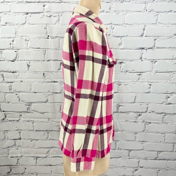 Patagonia Pink Plaid Floyd Flannel Button
Front Womens 10 Organic Cotton Camping - Picture 2 of 10